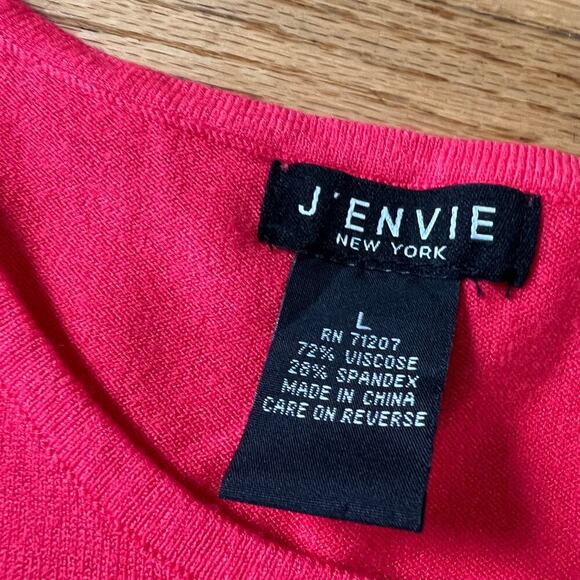 J'envie Women's Pink Sleeveless Spandex Blend Top - L - Picture 2 of 3